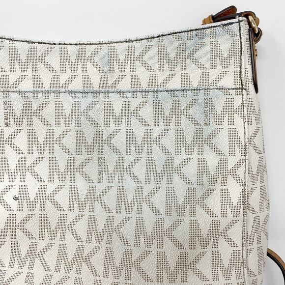 Michael Kors Jet Set Travel Crossbody Bag Vanilla *READ* - Picture 7 of 11